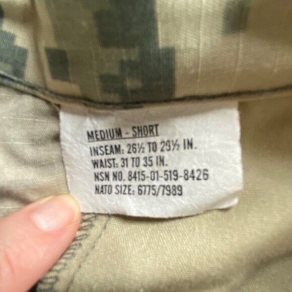 Woolrich Army Combat Uniform Trousers Unisex Medium-Short Camouflage Miltary - Picture 4 of 16